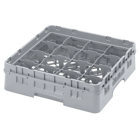 Kosz do szkła 16 przegródek - 50x50cm, szary | CAMBRO 16S318/151