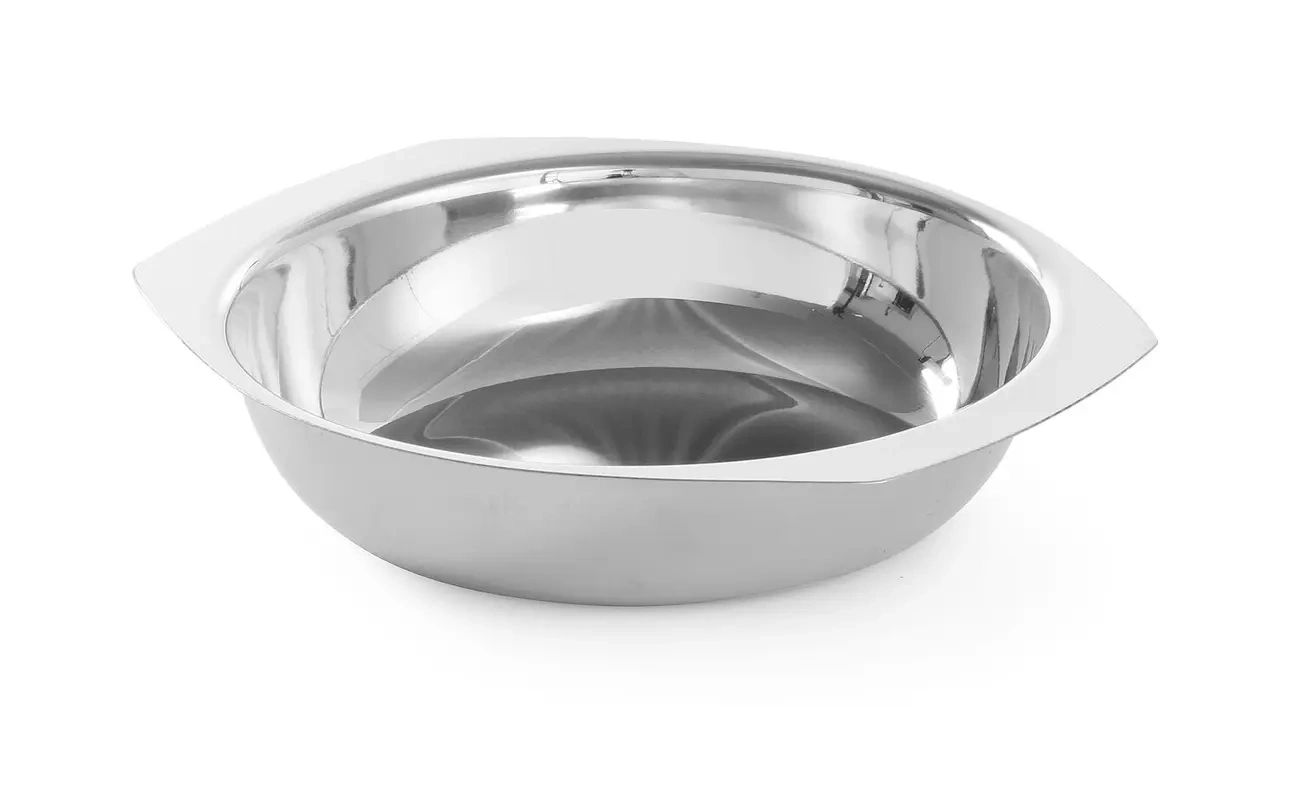 Miska ze stali nierdzewnej z uchwytami - śr. 16 cm | HENDI 401200