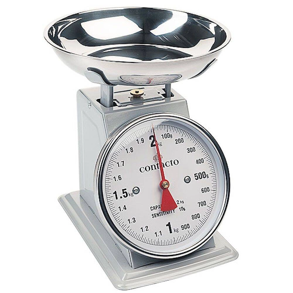Waga kuchenna z szalką, do 2 kg, dokładność 10 g | CONTACTO 242/002