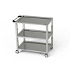 Wózek kelnerski nierdzewny 3-półkowy 90x70x85 cm | FORGAST