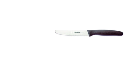 Nóż uniwersalny z falistą krawędzią - 11 cm, ciemnoszary | GIESSER MESSER 8365 wsp 11 mm