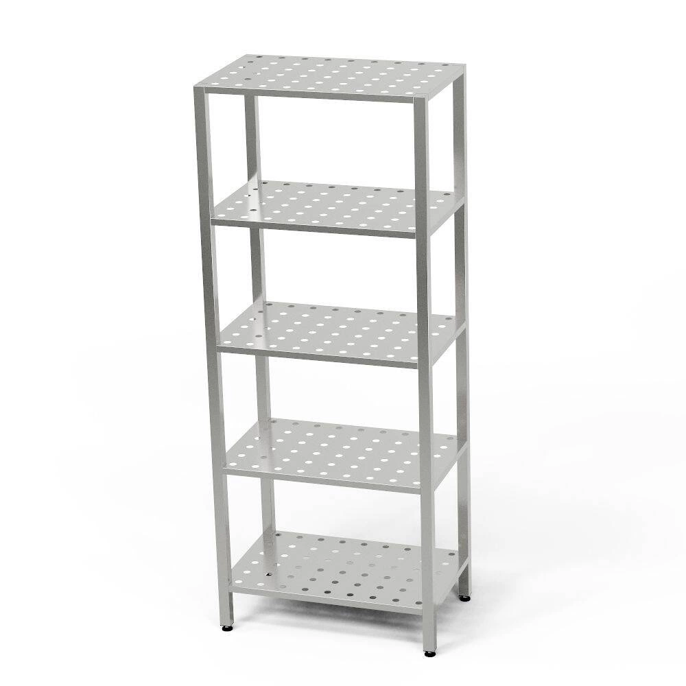 Regał nierdzewny 5-półkowy perforowany 100x50x180 cm | FORGAST