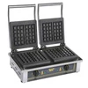 Gofrownica elektryczna podwójna, 4 gofry, 10x18x2,2 cm, 3,2 kW | ROLLER GRILL GED 10