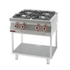 Kuchnia gastronomiczna gazowa 4-palnikowa | KROMET 700.KG-4