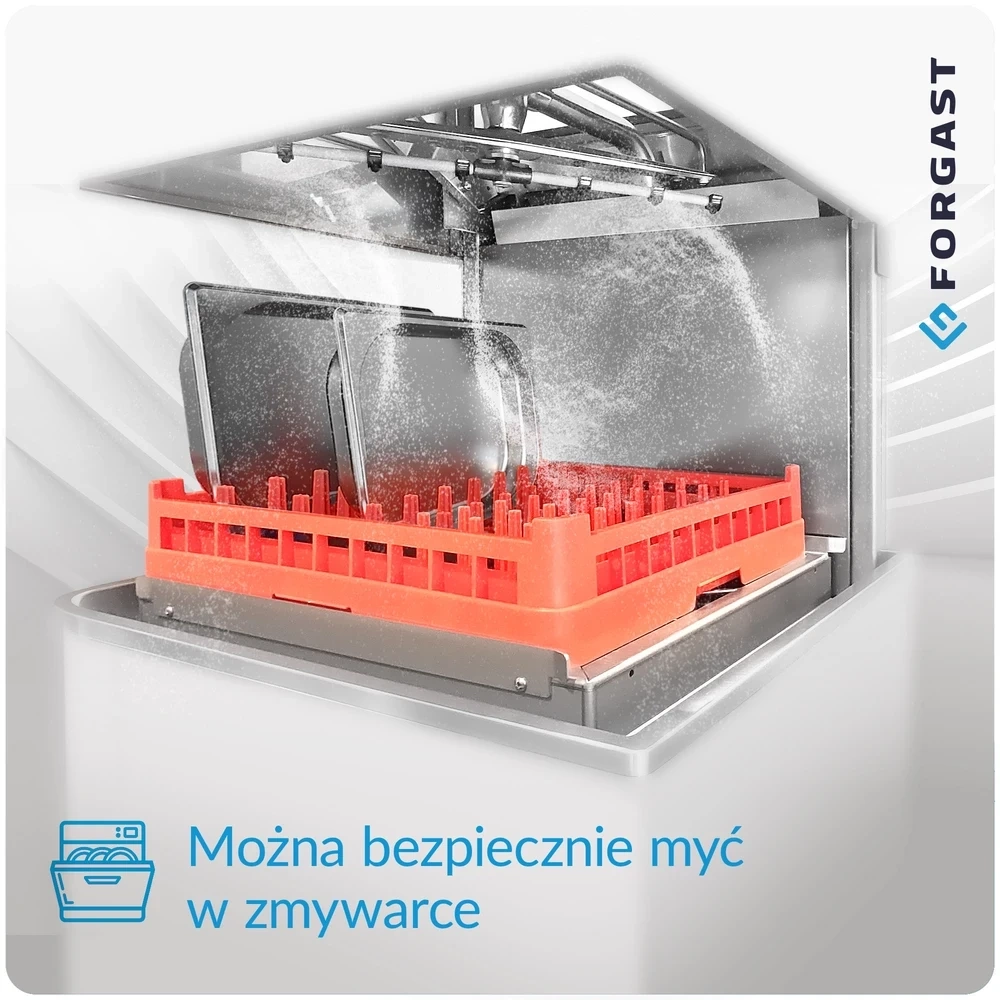 Pojemnik GN 1/2 4 cm eko ze stali nierdzewnej | FORGAST FG06204V1