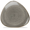 Talerz porcelanowy trójkątny Peppercorn Grey śr. 31.1 cm | FINE DINE SPGSTR121
