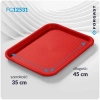 Taca fast food czerwona wym. 45x35 cm | FORGAST FG12531