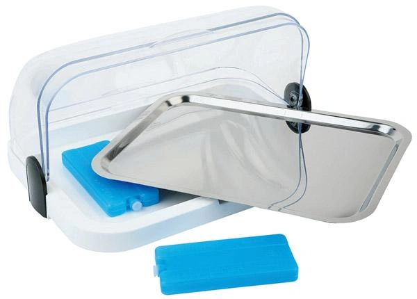 Witrynka bufetowa z wkładem chłodzącym, biała, 44x32x20.5 cm | APS 9100