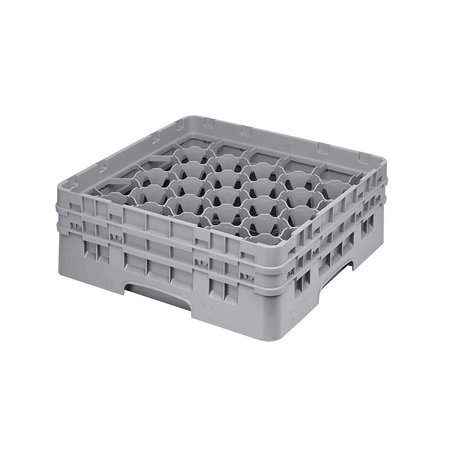 Kosz do szkła 30 przegródek - 50x50 cm, szary | CAMBRO 30S434/151