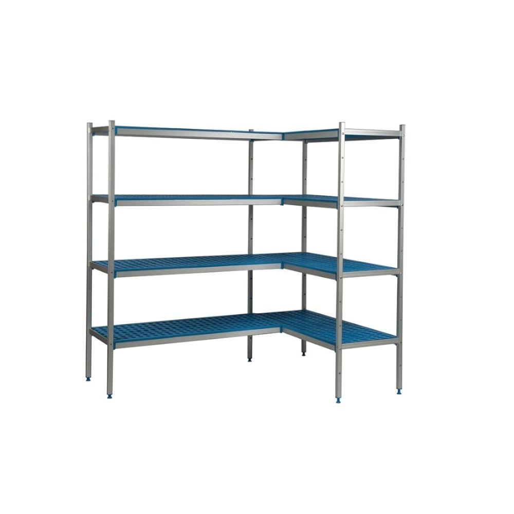 Regał narożny 4-półkowy głęb. 40 cm 2PD-44+8P-114+8UM | ALUSHELF 40333