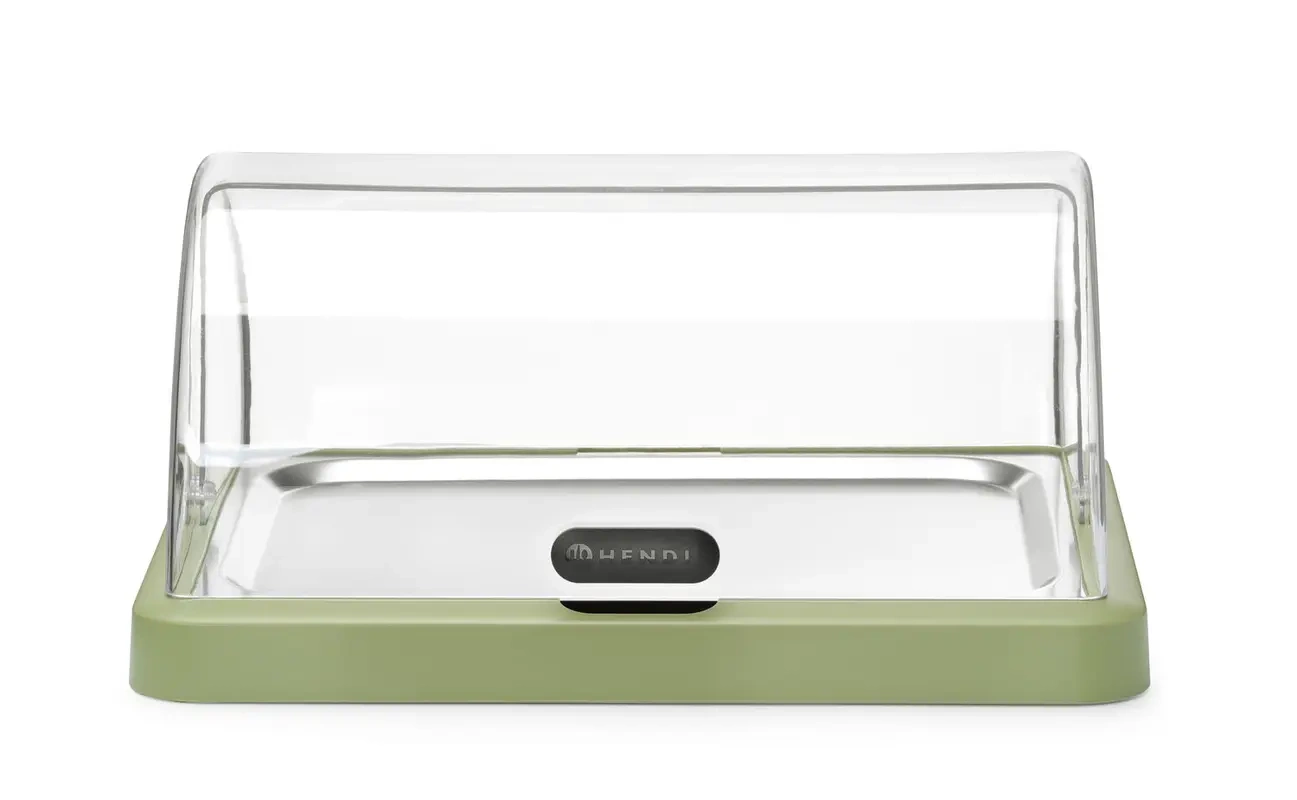 Pojedyncza witrynka chłodząca roll-top Duo UNIQ designed by Robert Bronwasser, zielona, 46x35x22 cm | HENDI 871966