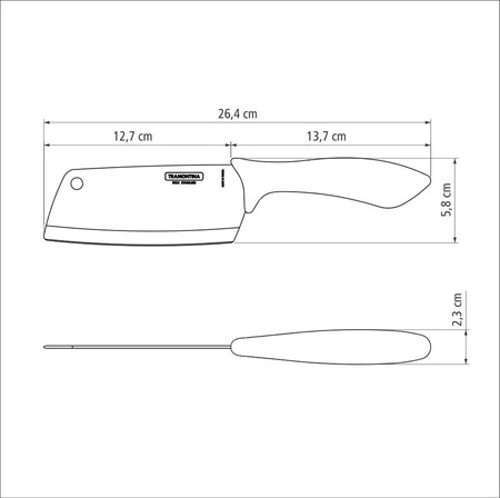 Tasak AFFILATA, 13 cm | TRAMONTINA 23658-105