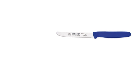 Nóż uniwersalny z falistą krawędzią - 11 cm, niebieski | GIESSER MESSER 8365 wsp 11 b