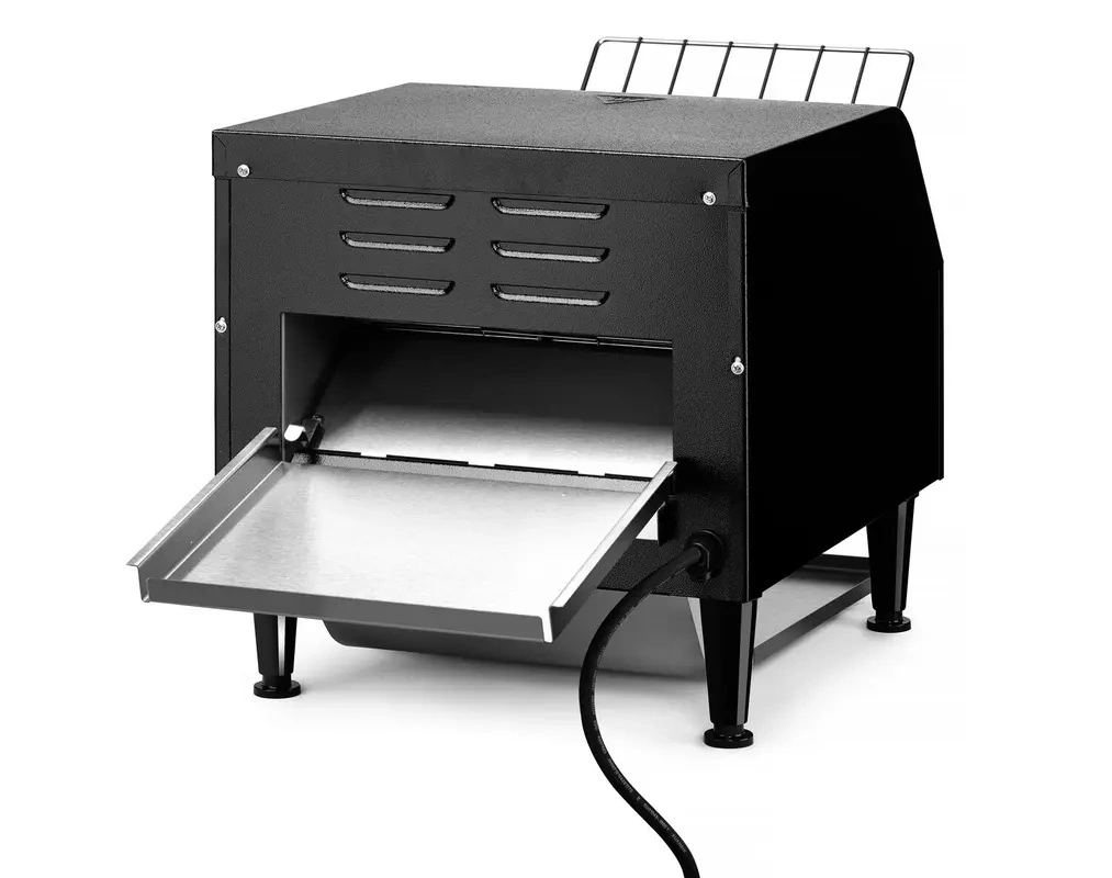 Toster przelotowy podwójny, czarny, 2.24 kW, 25x28 cm, 230 V | HENDI 261354