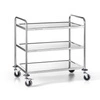 Wózek kelnerski nierdzewny 3-półkowy składany | FORGAST FG01003