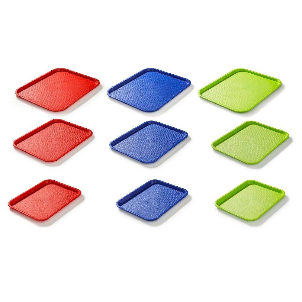 Taca fast food czerwona, polipropylen, 40x30 cm, prostokątna | FORGAST FG12521