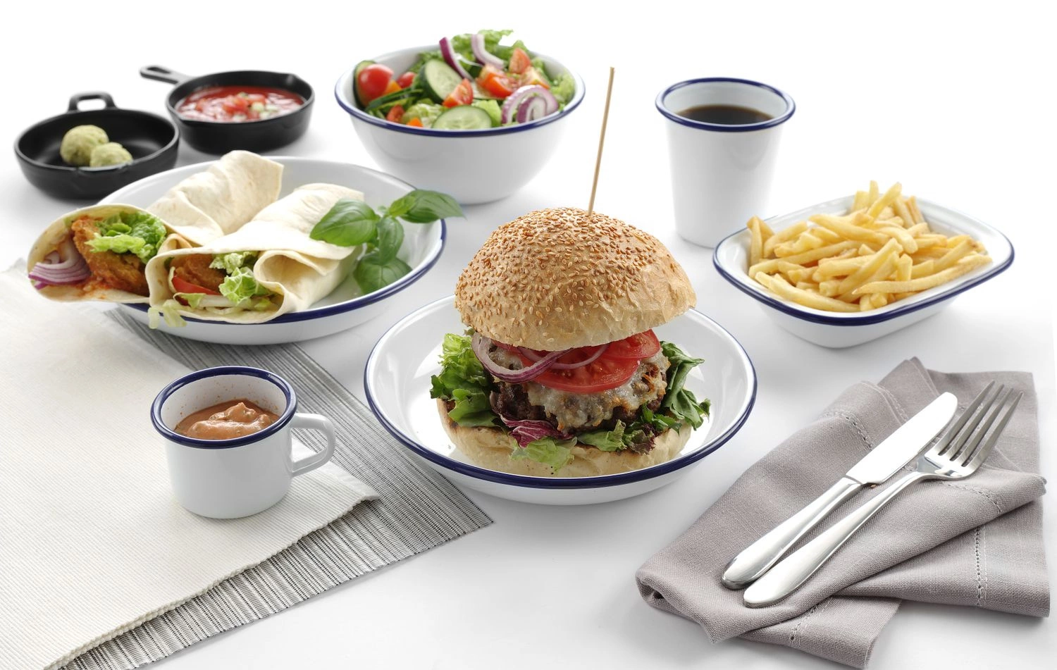 Talerz głęboki emaliowany - śr. 20 cm | HENDI 621257