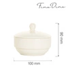 Cukiernica z pokrywką porcelanowa CREMA - 10 cm | FINE DINE 770832