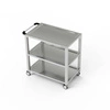 Wózek kelnerski nierdzewny 3-półkowy 120x60x85 cm | FORGAST