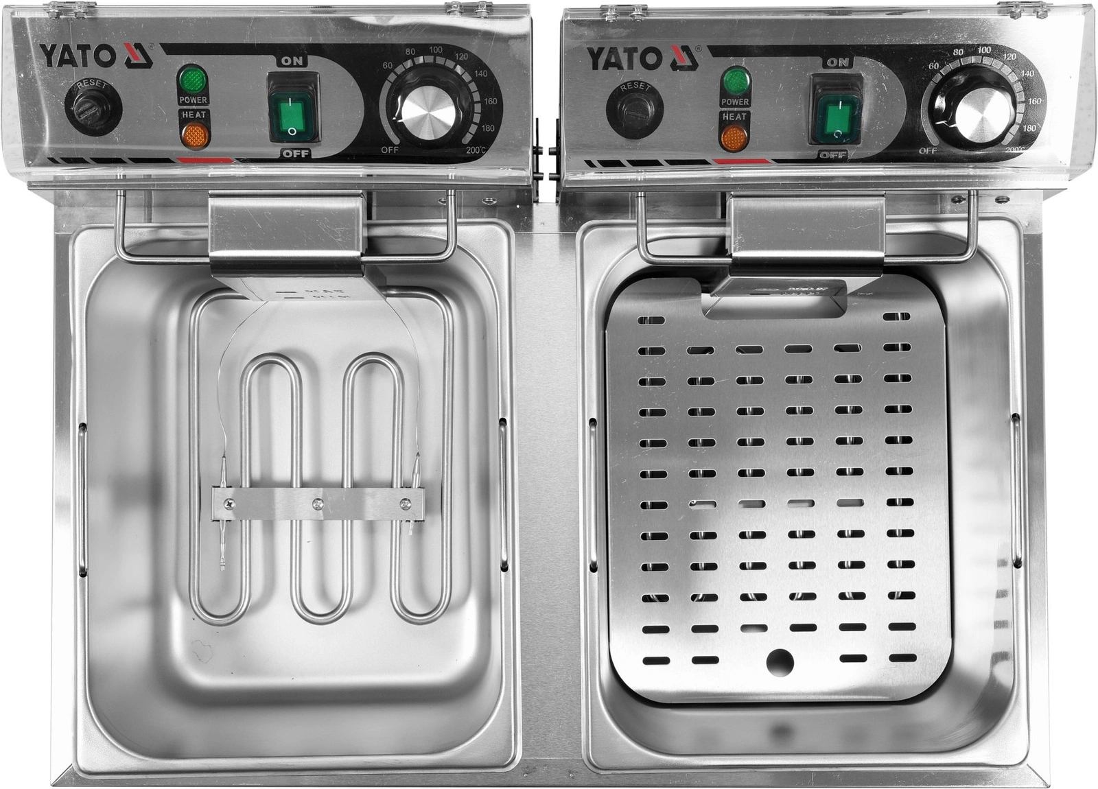 Frytownica elektryczna 2-komorowa 2x6 l | YATO YG-04622