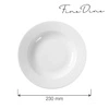 Talerz głęboki porcelanowy BIANCO - 23 cm | FINE DINE 799420