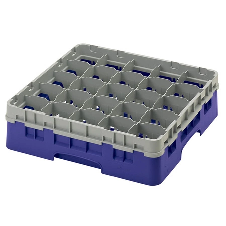 Kosz do szkła 25 przegródek - 50x50cm, niebieski | CAMBRO 25S418/186