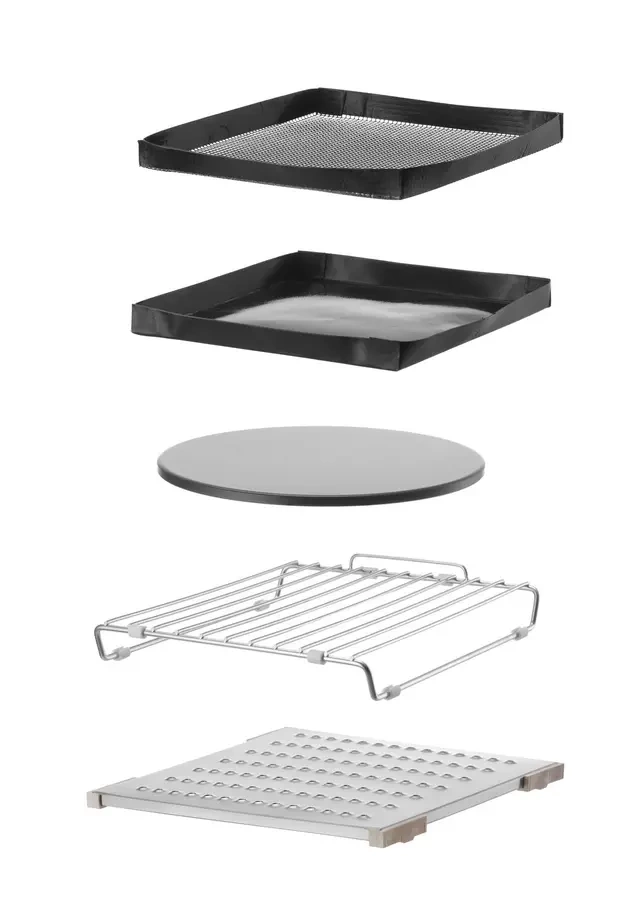 Piec konwekcyjno-mikrofalowy CombiTurbo , 18 L, czarny, 230V/3000 W | HENDI 281277