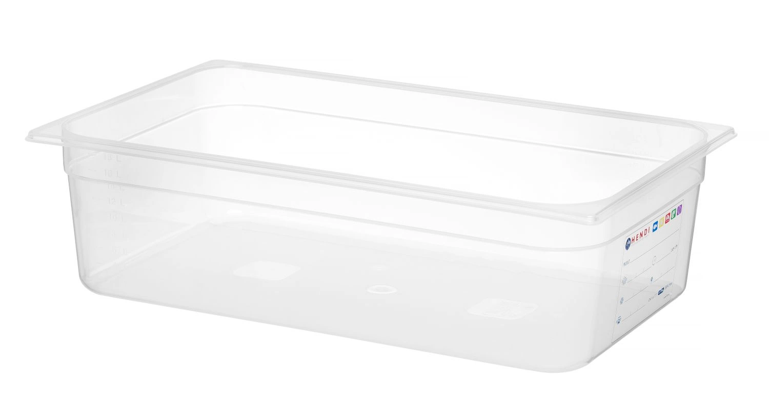 Pojemnik GN 1/1 gł. 15 cm z polipropylenu HACCP| HENDI  880067