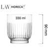 Szklanka niska Tokyo 330 ml | LAV LH-TOK333KH