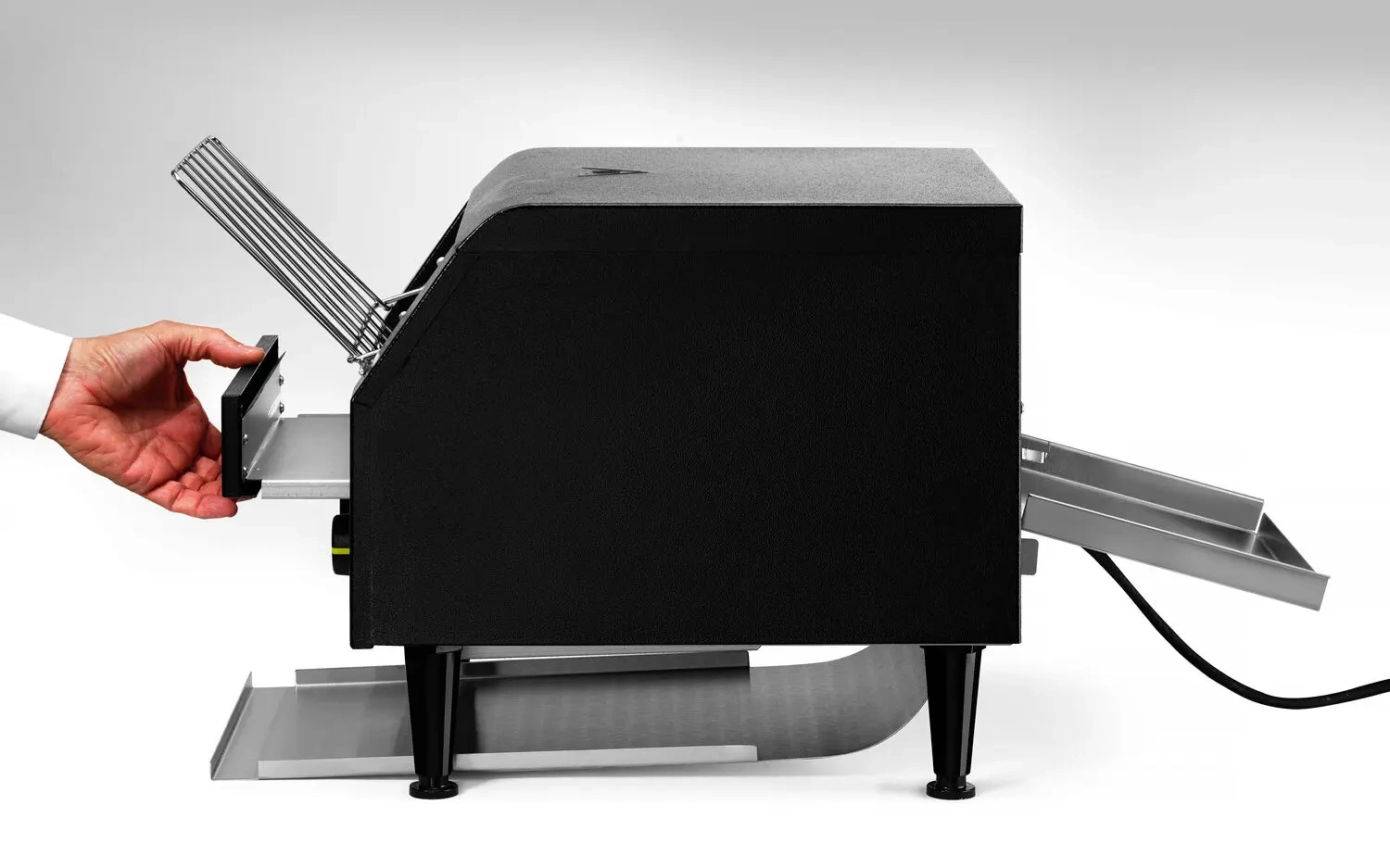 Toster przelotowy podwójny, czarny, 2.24 kW, 25x28 cm, 230 V | HENDI 261354