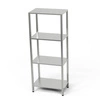 Regał nierdzewny 4-półkowy 120x60x180 cm | FORGAST