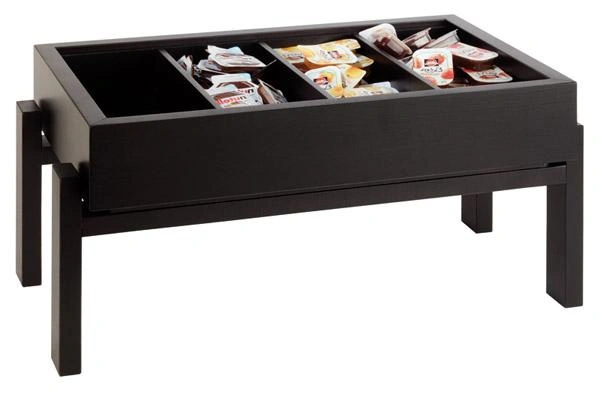 Stojak bufetowy FRAMES, na GN 1/1, kolor venge, 57.5x27.5x22 cm | APS 14953