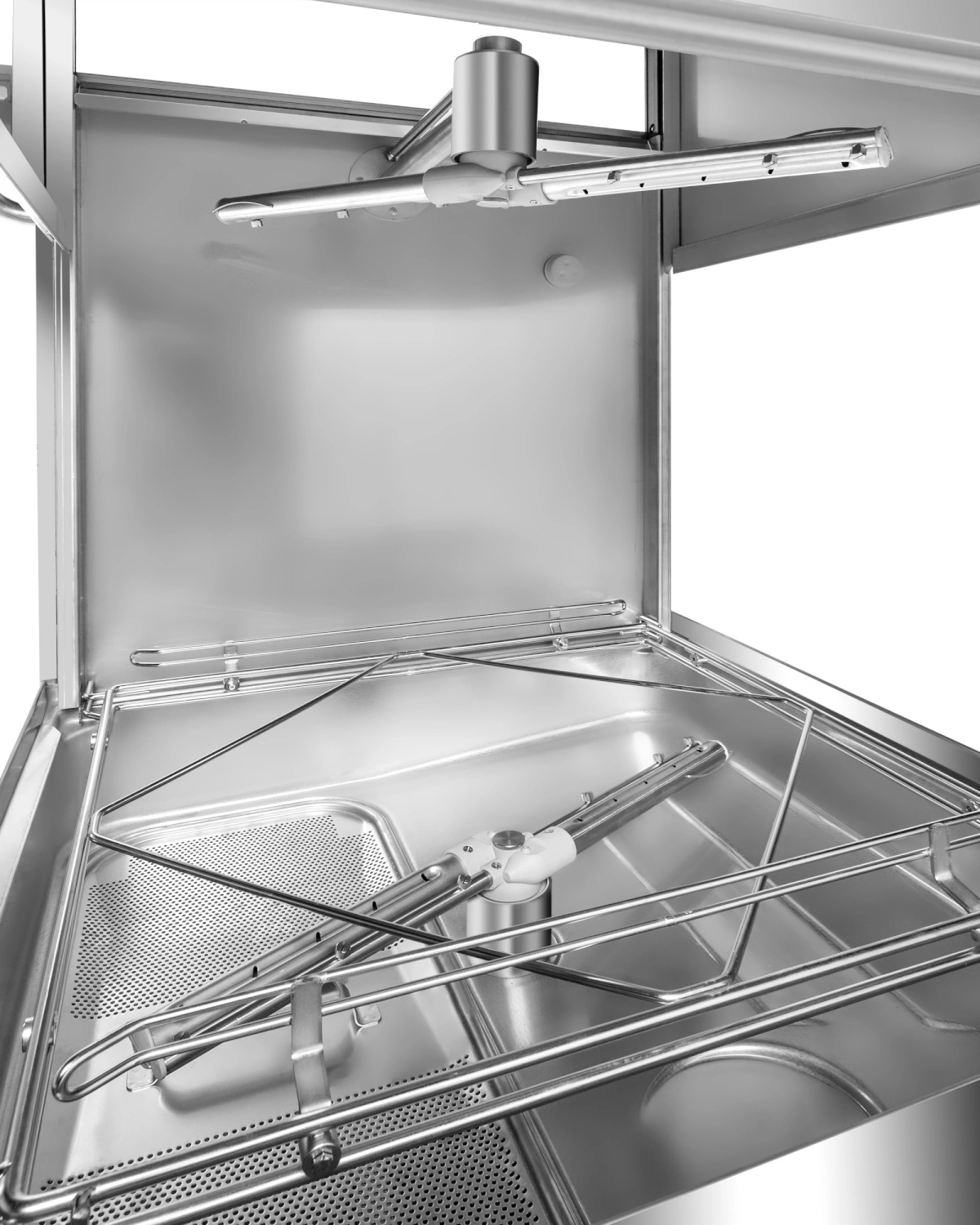 Zmywarka kapturowa gastronomiczna do naczyń ze sterowaniem elektronicznym, dozownikiem płynu myjącego, 9,55 kW, 400 V | PROFICHEF PCZ-04100