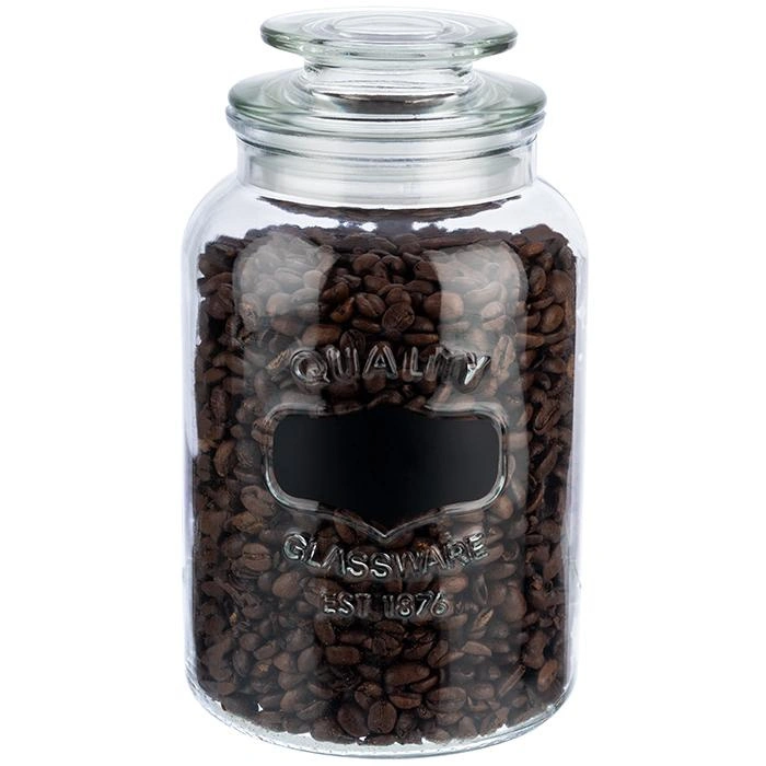 Słoik do przechowywania z tabliczką 12x21 cm, 1.5 l | APS 82267