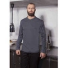 Koszula kucharska Performance długi rękaw antracyt | KARLOWSKY TM 6-5