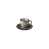 Filiżanka Bel 100 ml ze spodkiem 11 cm Still Rustic szary | KERA CERAMIKA 2.3.3.RUSTIC SZARY