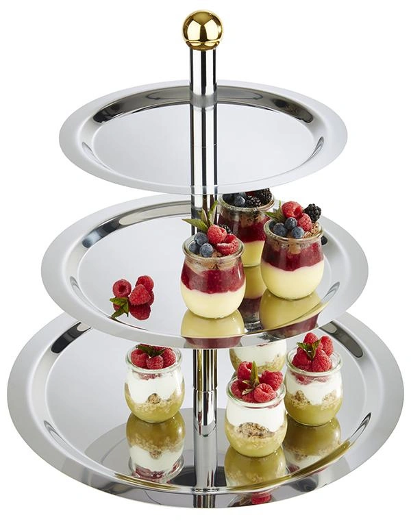 Etażerka bufetowa trójpoziomowa FINESSE, 48x50 cm | APS 33248