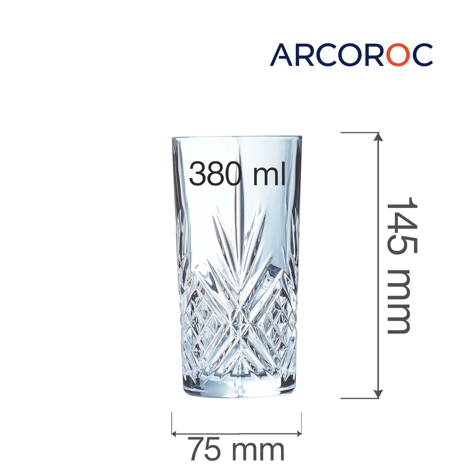 Szklanka do napojów Broadway - 380 ml | ARCOROC L7255