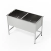 Basen nierdzewny 2-komorowy (gł. 40 cm) 170x60x85 cm | FORGAST