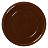 Talerz porcelanowy płytki STONE śr. 24 cm brązowy | TOM-GAST R-EAFP24HO-12