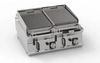 Grill lawowy gazowy nastawny 16 kW podwójny 2x 46×36 cm | TECNOINOX 713148