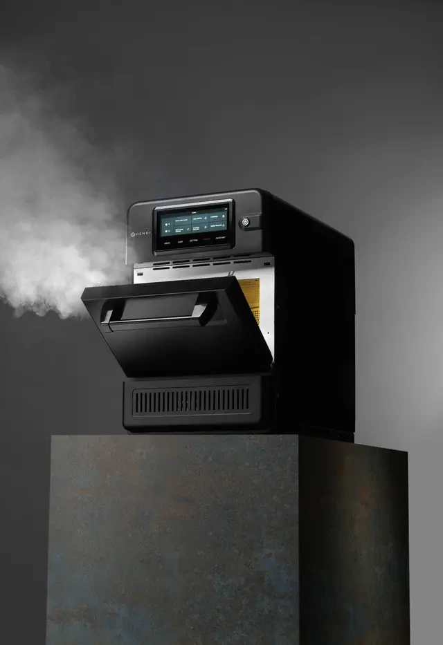 Piec konwekcyjno-mikrofalowy CombiTurbo , 18 L, czarny, 230V/3000 W | HENDI 281277