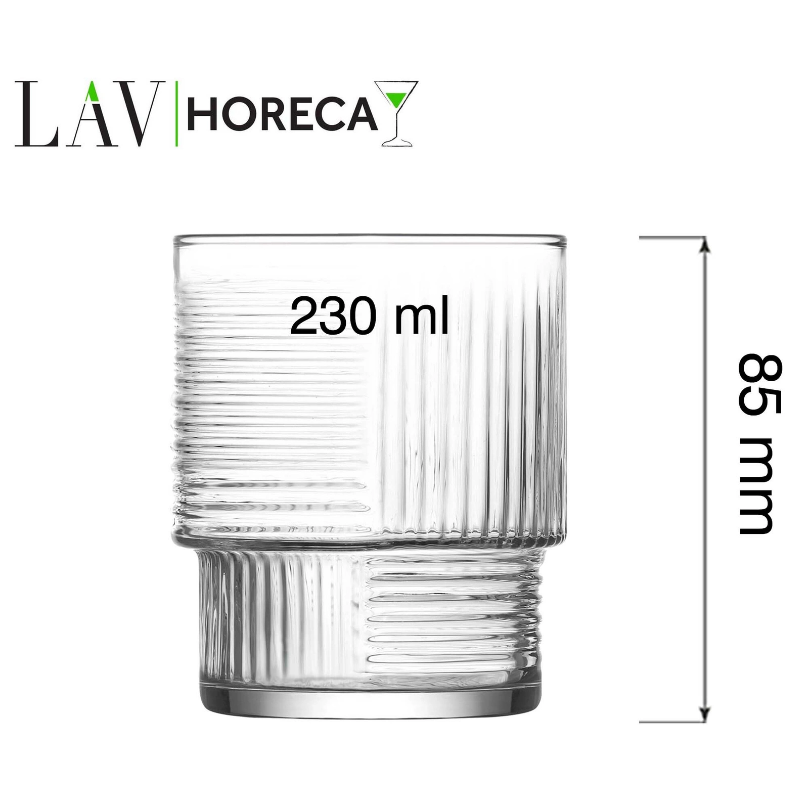 Szklanka niska Istanbul 230 ml | LAV LH-IST324KH