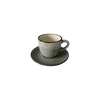 Filiżanka 200 ml ze spodkiem 15 cm Still Rustic szary | KERA CERAMIKA 2.3.1.RUSTIC SZARY