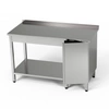 Stół roboczy nierdzewny z szafką i półką dolną 130x60x85 cm | FORGAST