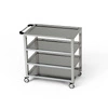 Wózek kelnerski nierdzewny 4-półkowy 110x50x85 cm | FORGAST