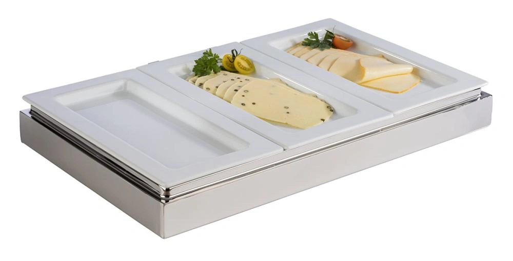 Taca FRAMES, GN 1/3, porcelana, kolor biały | APS 82357