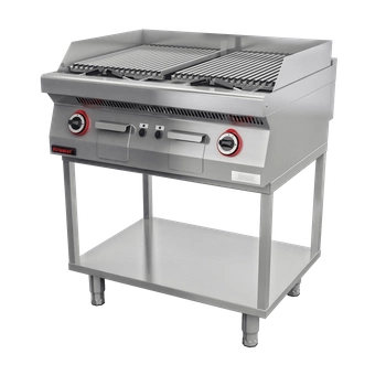 Grill lawowy 2x7kW 80 cm na podstawie szkieletowej| KROMET 700.OGL-800.T