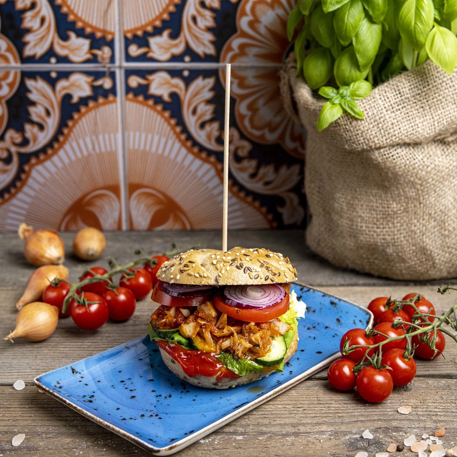 Talerz prostokątny porcelanowy Iris 21,5x18 cm | FINE DINE 778159