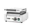 Grill kontaktowy pojedynczy, gładko-ryflowany, płytwa 22x23 cm, 1,8 kW, 230 V | HENDI 263600